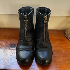 Kids Ariat Scout Zip Leather Riding Boots Size 13 Boy Girl